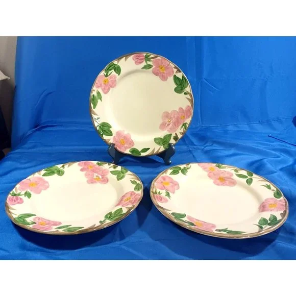 3 FRANCISCAN DESERT ROSE 10.75"  DINNER PLATES STAFFORSHIRE ENGLAND - Picture 4 of 6